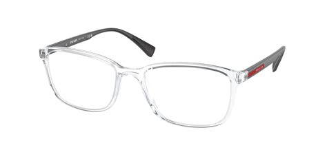 prada 041v shiny black|Prada Lifestyle PS 04IV Rectangle Eyeglasses .